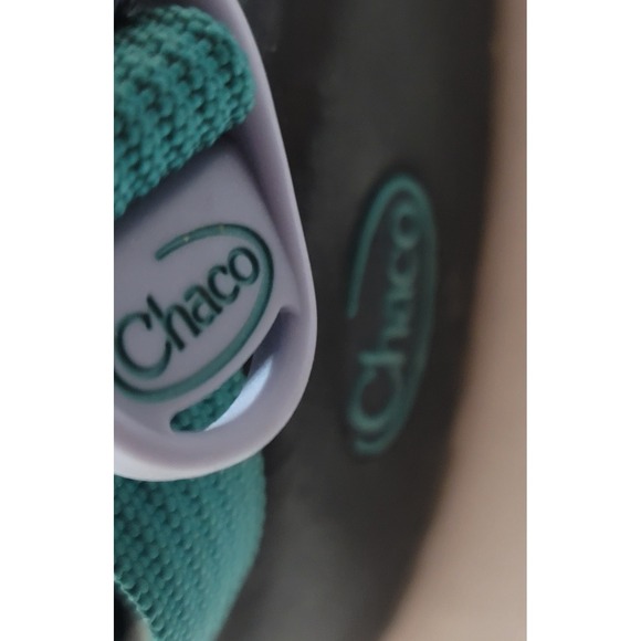 Chaco Z Cloud 2 Women's Size 10 Trail Hiking Water Sandals Blue Green Waves - Picture 6 of 11
